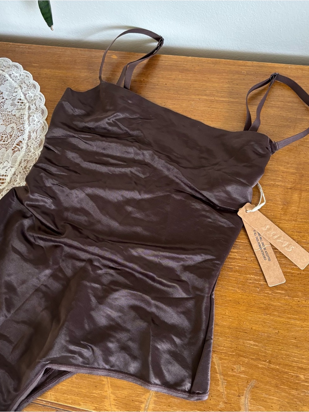 SKIMS espresso barely there bodysuit